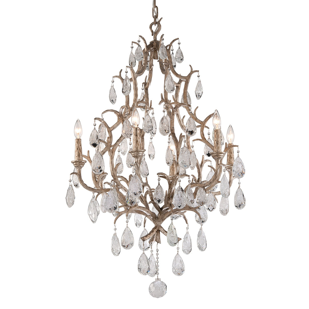 Corbett Lighting Canada - 163-06-SGL - Six Light Chandelier - Amadeus - Stria Gold Leaf