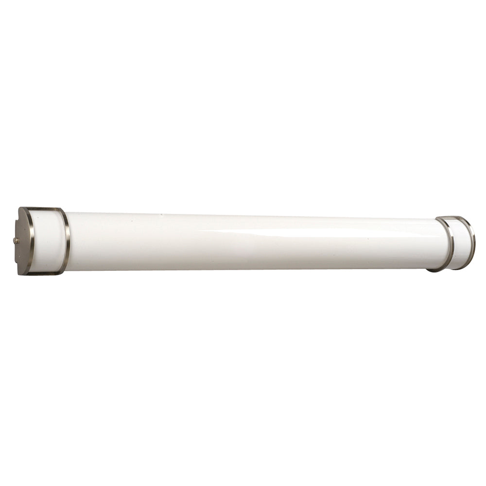 Energy Efficient Lighting Two Light Vanity Light in Brushed Nickel - available from The Lighting Shoppe, trusted by Canadian homeowners