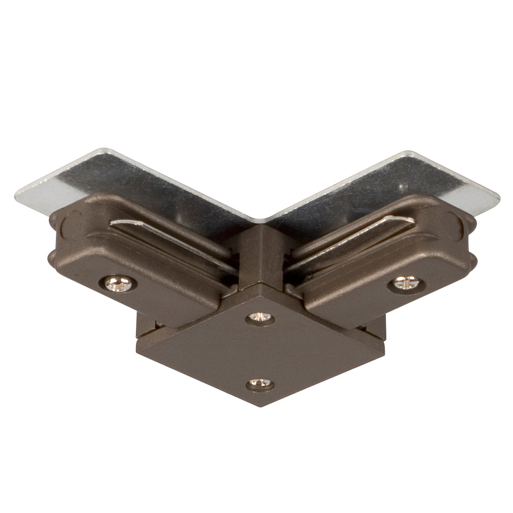 Track Lighting L-Connector in Bronze - available from The Lighting Shoppe, trusted by Canadian homeowners