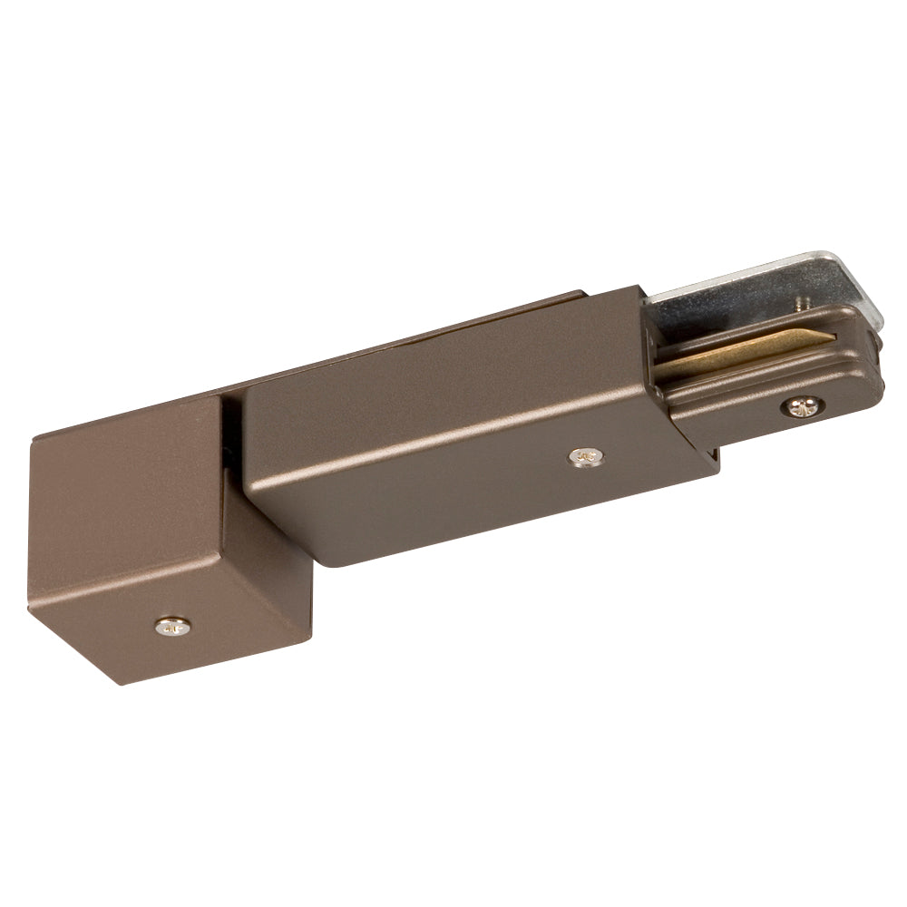 Track Lighting Live-end Conduit Connector in Bronze - available from The Lighting Shoppe, trusted by Canadian homeowners