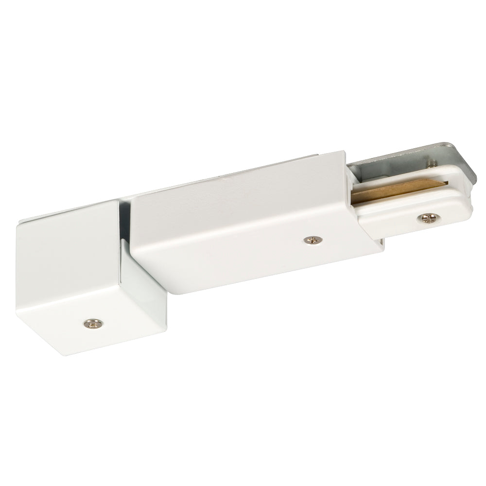 Track Lighting Live-end Conduit Connector in White - available from The Lighting Shoppe, trusted by Canadian homeowners