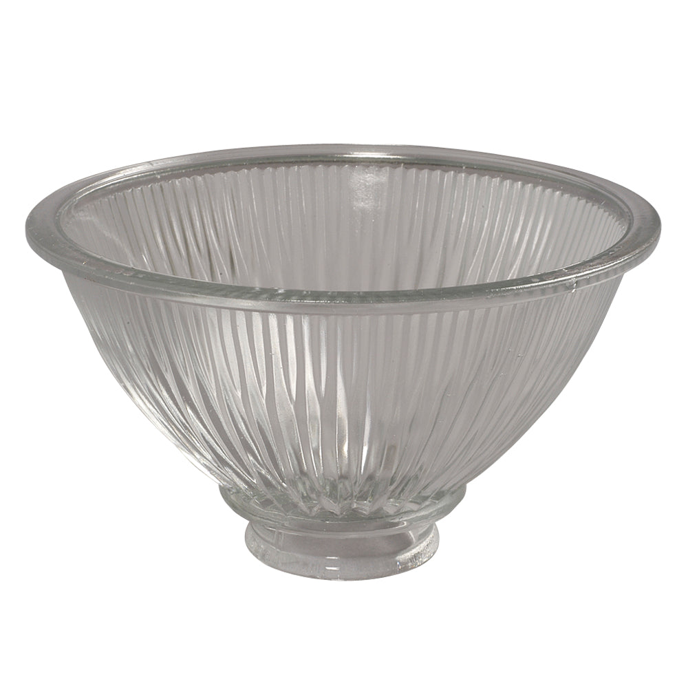 Bulk Holder & Glass Pack Clear Ribbed Glass in Clear Glass - available from The Lighting Shoppe, trusted by Canadian homeowners