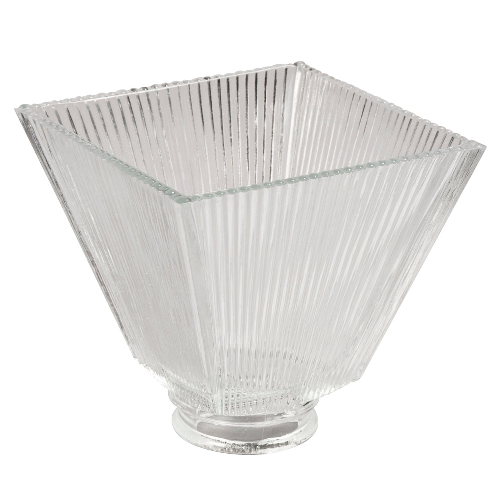 Bulk Holder & Glass Pack Clear Square Ribbed Glass in Frosted Glass - available from The Lighting Shoppe, trusted by Canadian homeowners