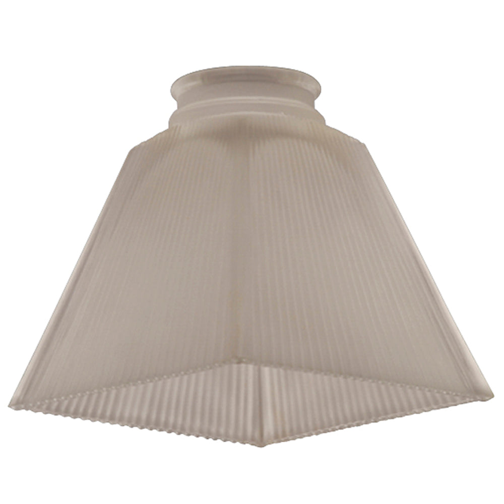Bulk Holder & Glass Pack Frosted Square Ribbed Glass in Frosted - available from The Lighting Shoppe, trusted by Canadian homeowners