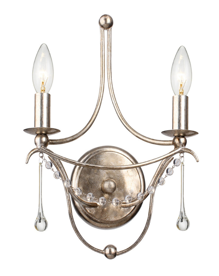 Metro Two Light Wall Sconce in Antique Silver - available from The Lighting Shoppe, trusted by Canadian homeowners