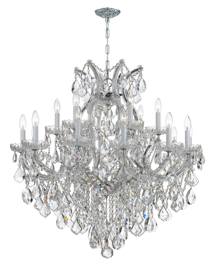 Maria Theresa 19 Light Chandelier in Polished Chrome - available from The Lighting Shoppe, trusted by Canadian homeowners