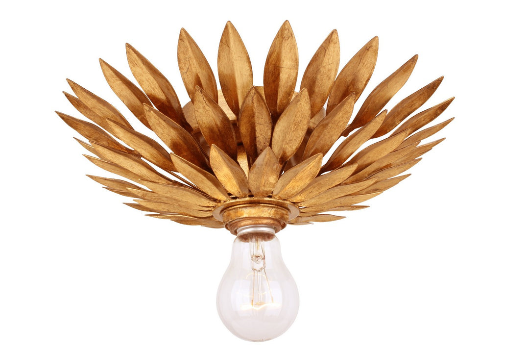 Broche One Light Wall Sconce in Antique Gold - available from The Lighting Shoppe, trusted by Canadian homeowners
