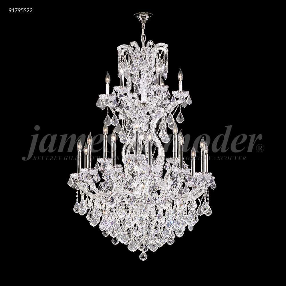 Maria Theresa Grand 25 Light Chandelier in Silver James R. Moder Canada