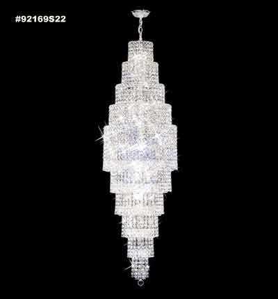 Prestige 58 Light Chandelier in Silver James R. Moder Canada