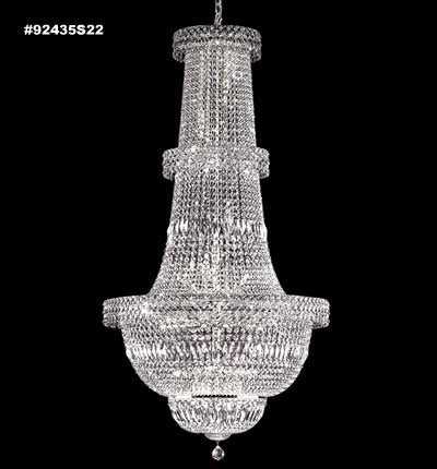Prestige 47 Light Chandelier in Silver James R. Moder Canada