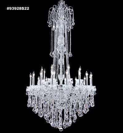 Maria Elena 48 Light Chandelier in Silver James R. Moder Canada