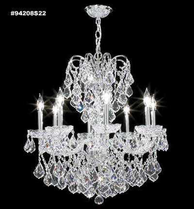 Vienna Eight Light Chandelier in Silver James R. Moder Canada
