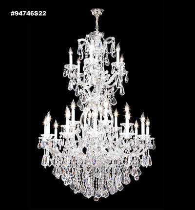 Maria Theresa Royal 37 Light Chandelier in Silver James R. Moder Canada