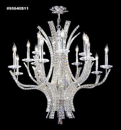 Eclipse Fashion 16 Light Chandelier in Silver James R. Moder Canada