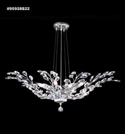 Florale Eight Light Pendant in Silver James R. Moder Canada
