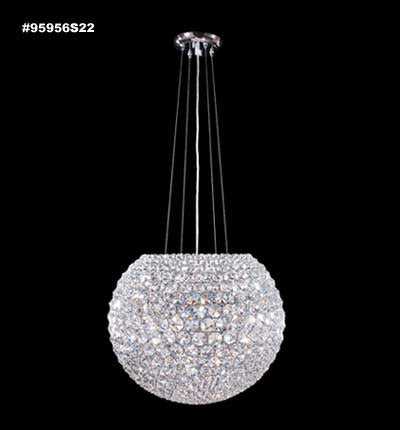 Sun Sphere 15 Light Chandelier in Silver James R. Moder Canada