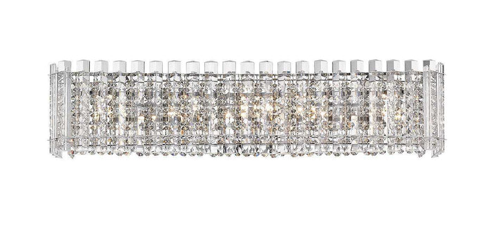 Hurley 5-Light 25" Crystal Bathroom Vanity Light Mirage Lighting Group