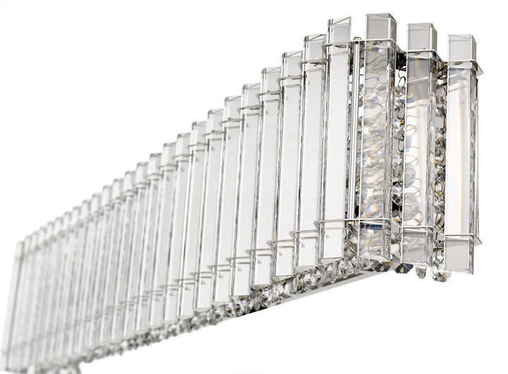 Hurley 6-Light 31" Crystal Bathroom Vanity Light Mirage Lighting Group