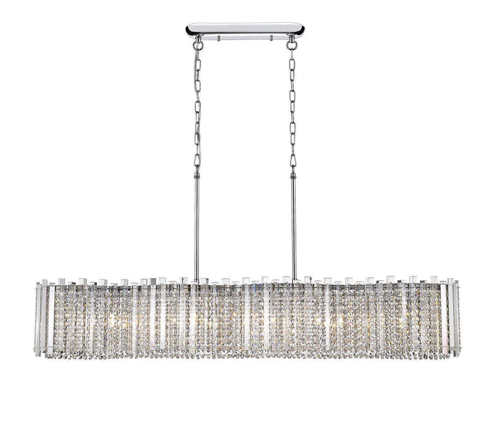 Hurley 9-Light Crystal Linear Pendant Mirage Lighting Group
