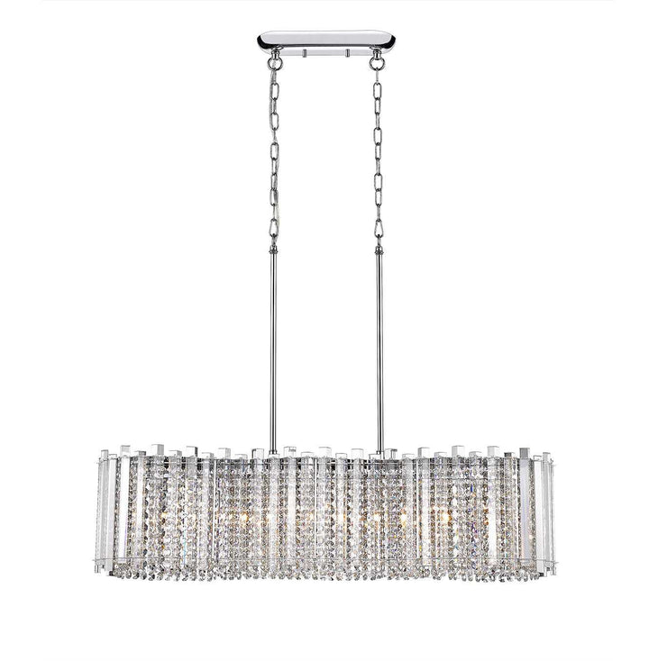 Hurley 6-Light Crystal Linear Pendant thelightingshoppe.ca