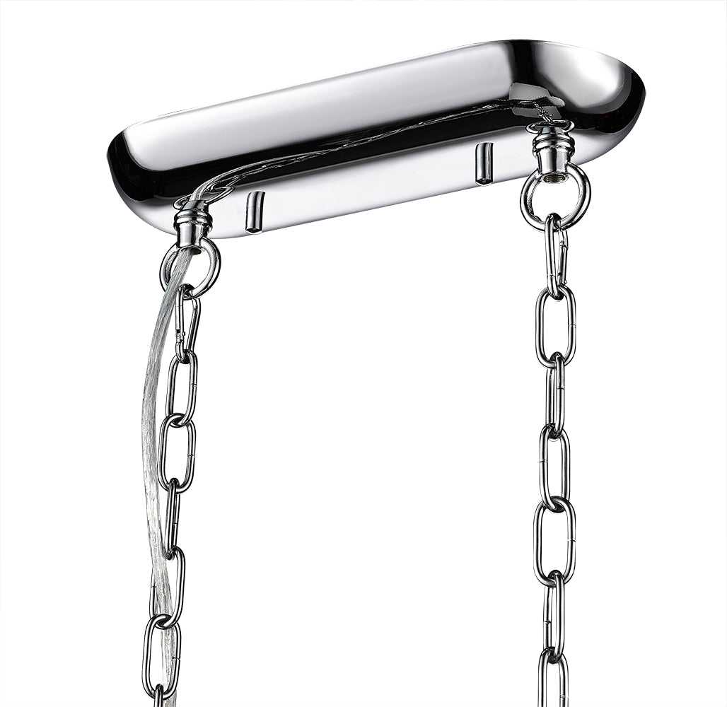 Hurley 6-Light Crystal Linear Pendant Modition Lighting