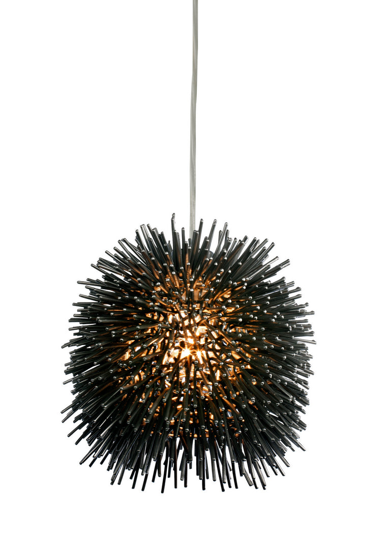 Varaluz - 169M01SBL - One Light Mini Pendant - Urchin - Black