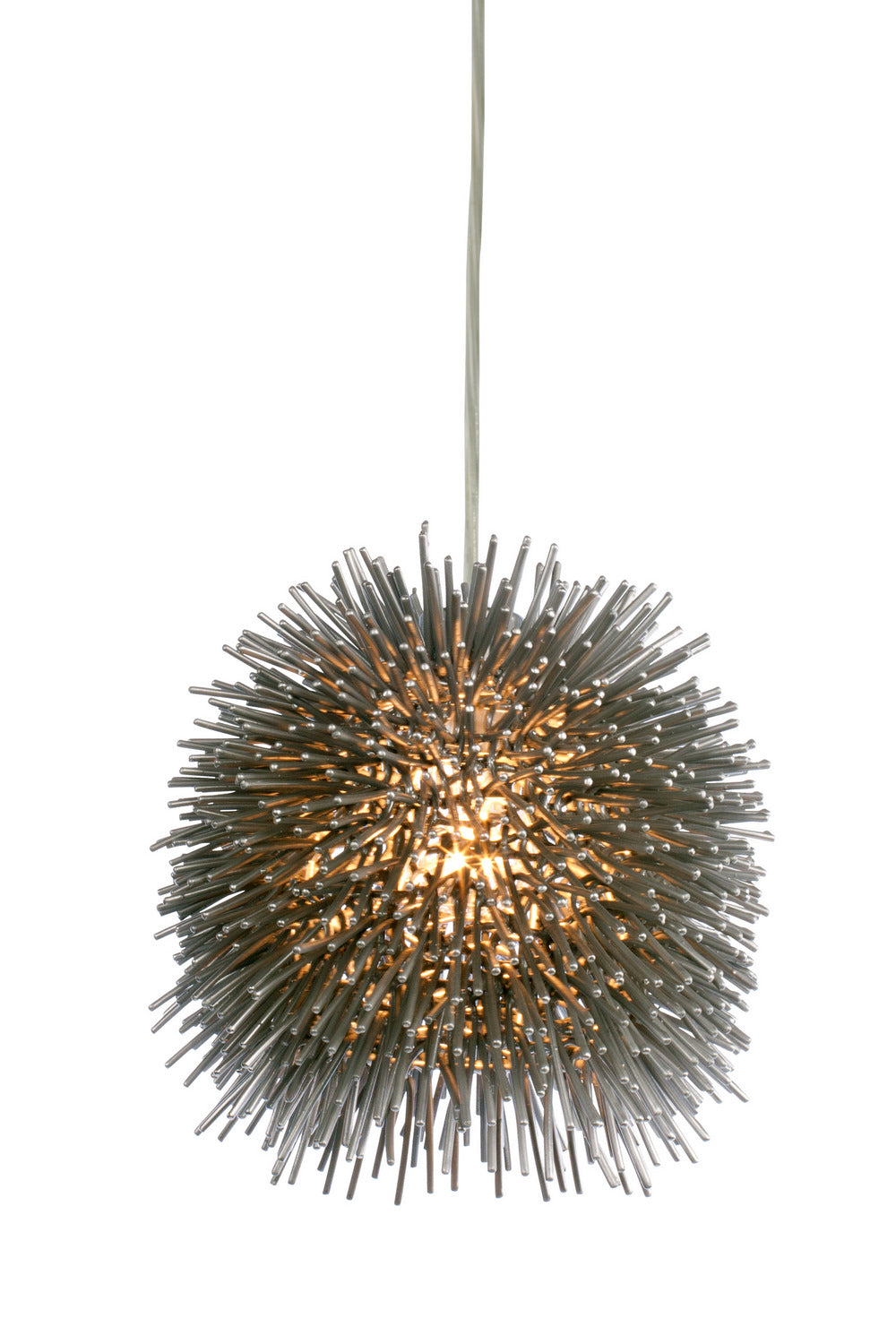 Varaluz - 169M01SCH - One Light Mini Pendant - Urchin - Painted Chrome