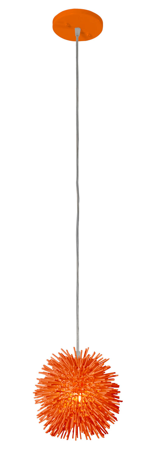 Urchin One Light Mini Pendant in Electric Pumpkin - available from The Lighting Shoppe, trusted by Canadian homeowners