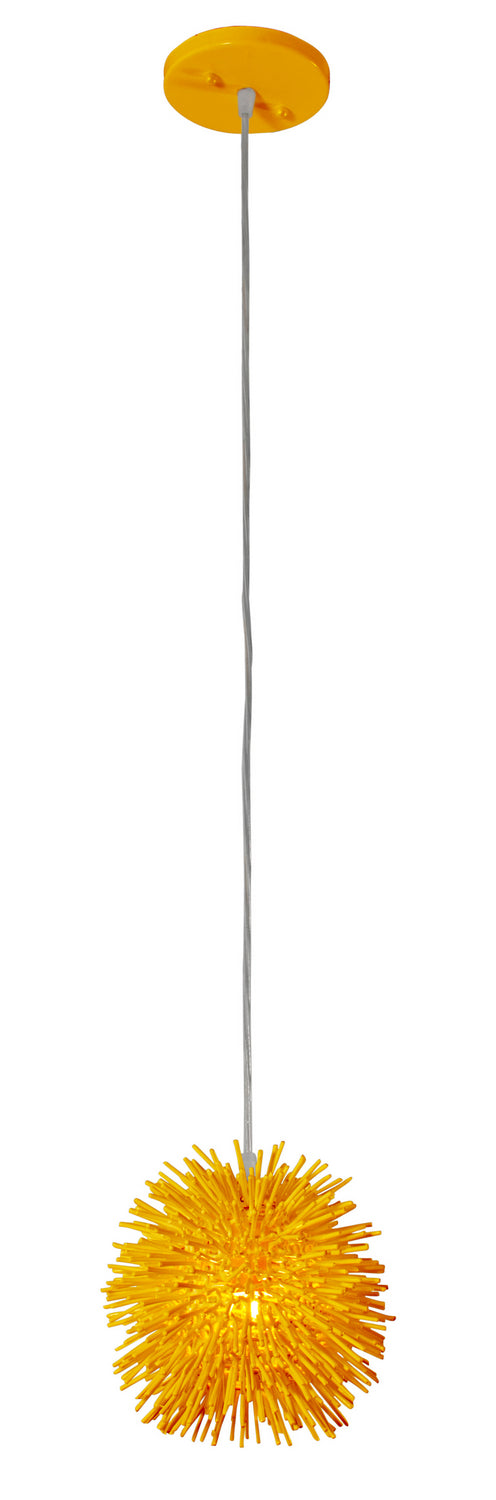Urchin One Light Mini Pendant in Un-Mellow Yellow - available from The Lighting Shoppe, trusted by Canadian homeowners