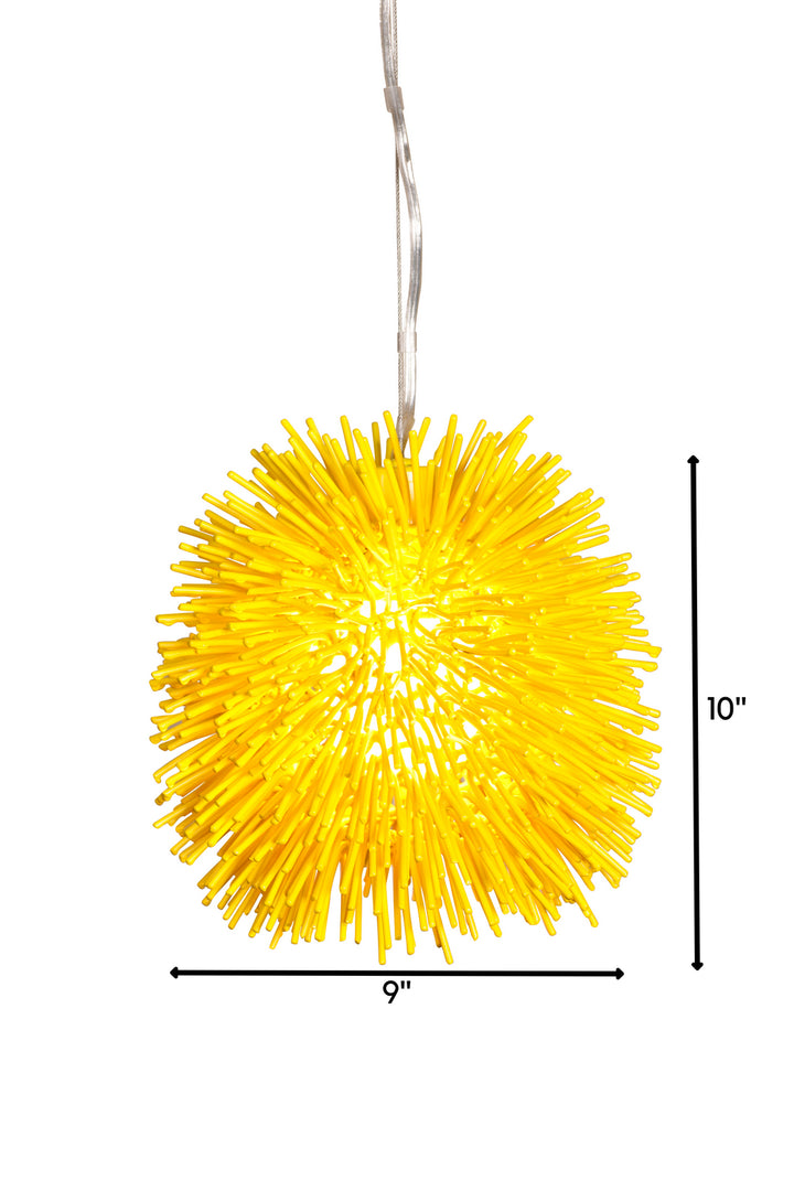 Varaluz - 169M01YE - One Light Mini Pendant - Urchin - Un-Mellow Yellow