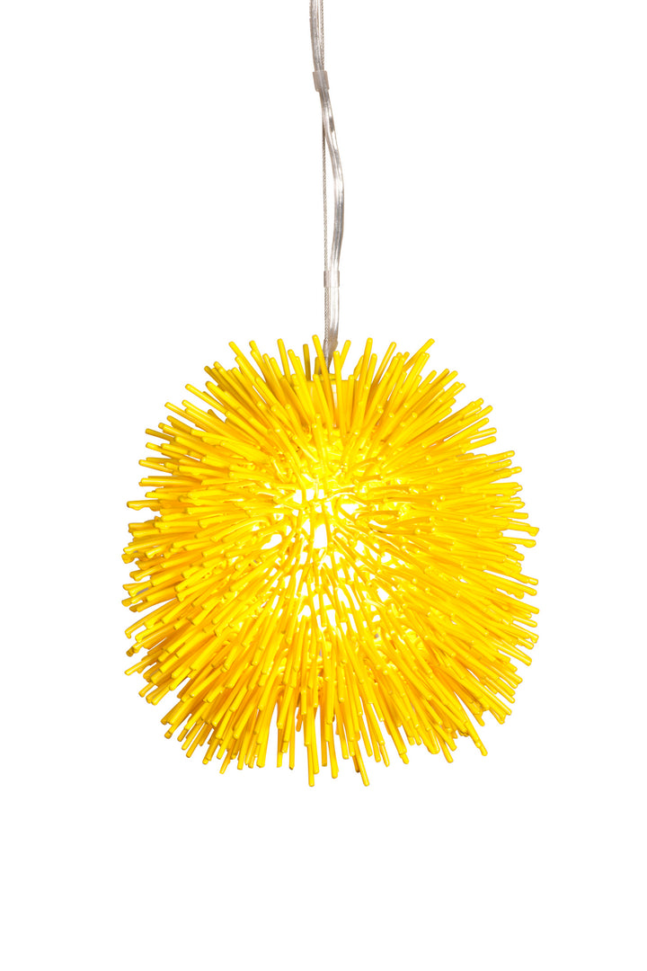 Urchin One Light Mini Pendant in Un-Mellow Yellow - available from The Lighting Shoppe, trusted by Canadian homeowners