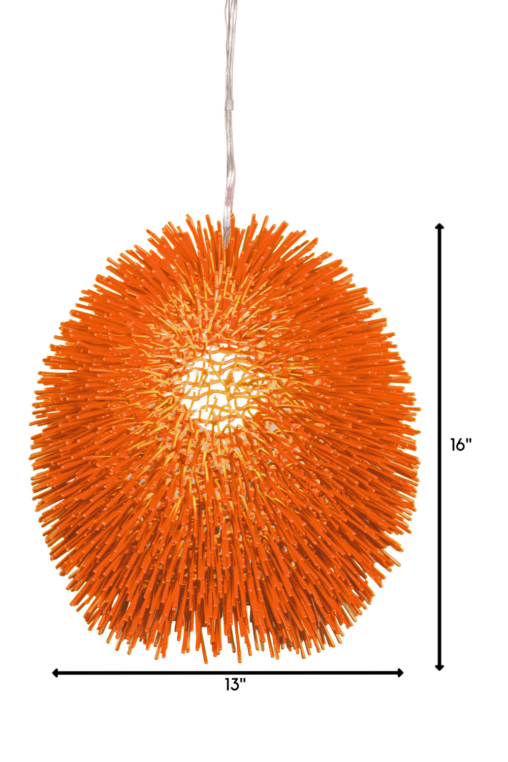 Varaluz - 169P01OR - One Light Pendant - Urchin - Electric Pumpkin
