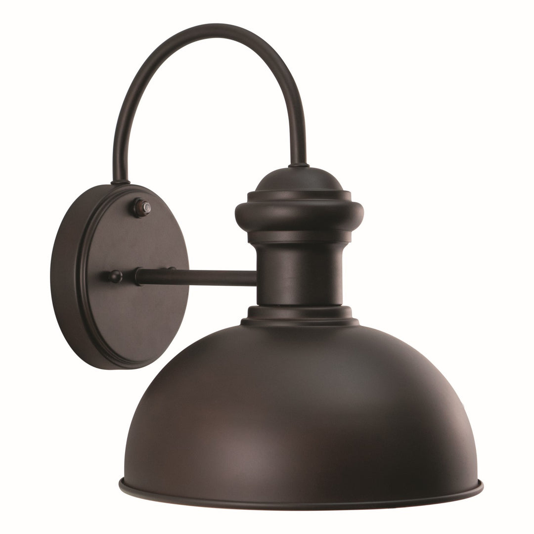 Franklin One Light Outdoor Wall Mount in Oil Burnished Bronze and Light Gold