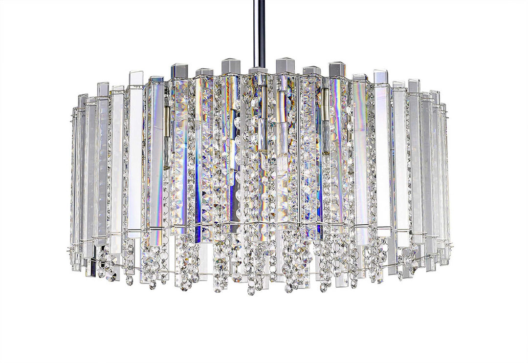 Hurley 6-Light Crystal Pendant Modition Lighting