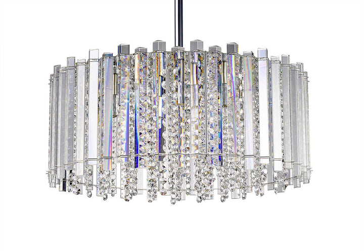 Hurley 6-Light Crystal Pendant Modition Lighting