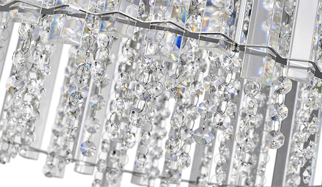 Hurley 6-Light Crystal Pendant Modition Lighting