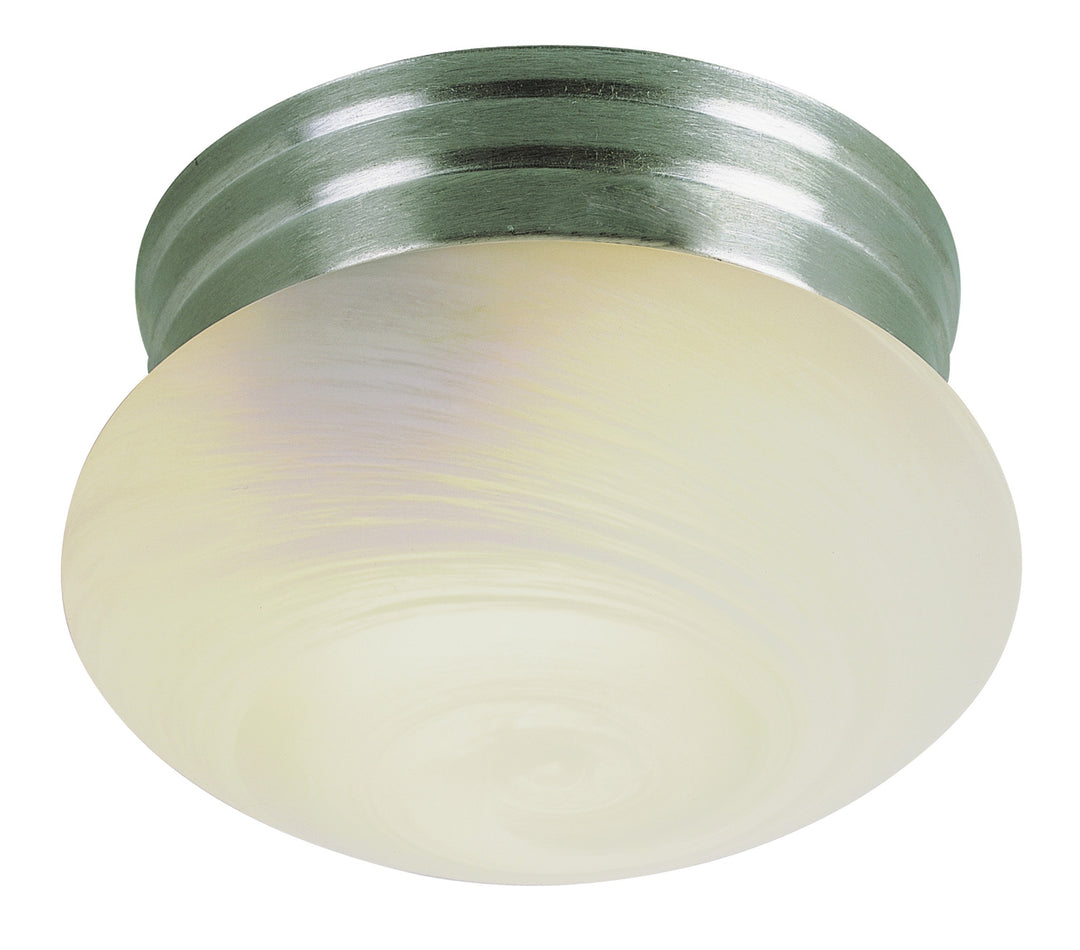 Dash One Light Flushmount in Brushed Nickel - available from The Lighting Shoppe, trusted by Canadian homeowners