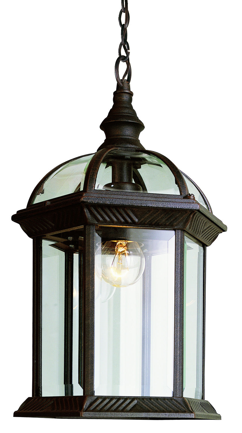 Wentworth One Light Hanging Lantern in Rust - available from The Lighting Shoppe, trusted by Canadian homeowners
