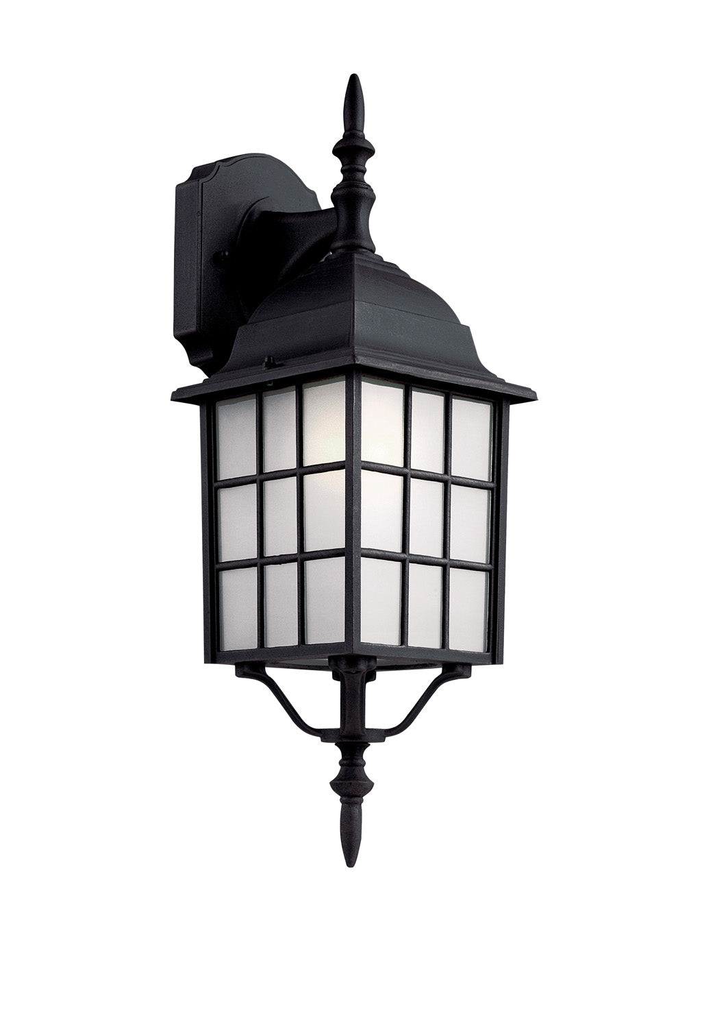 San Gabriel One Light Wall Lantern in Black - available from The Lighting Shoppe, trusted by Canadian homeowners