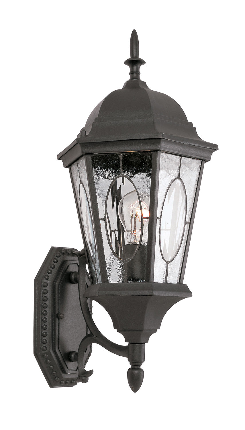 Villa Nueva One Light Wall Lantern in Black - available from The Lighting Shoppe, trusted by Canadian homeowners
