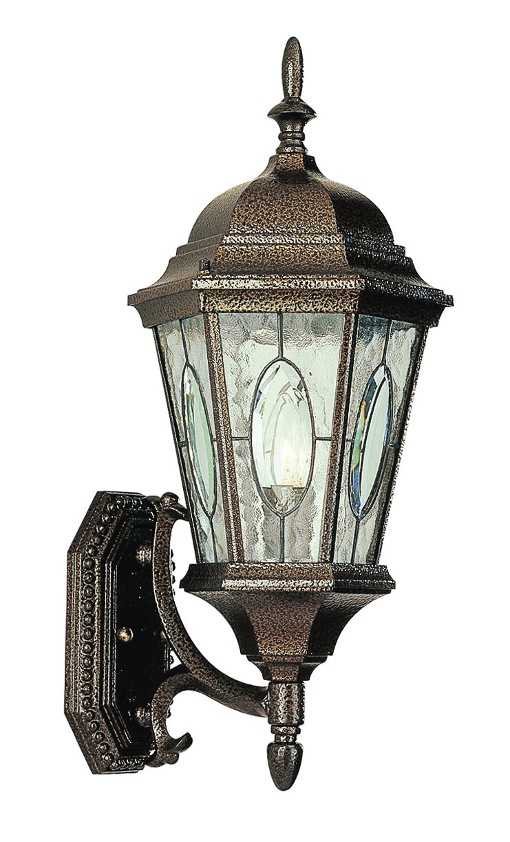 Villa Nueva One Light Wall Lantern in Brown - available from The Lighting Shoppe, trusted by Canadian homeowners