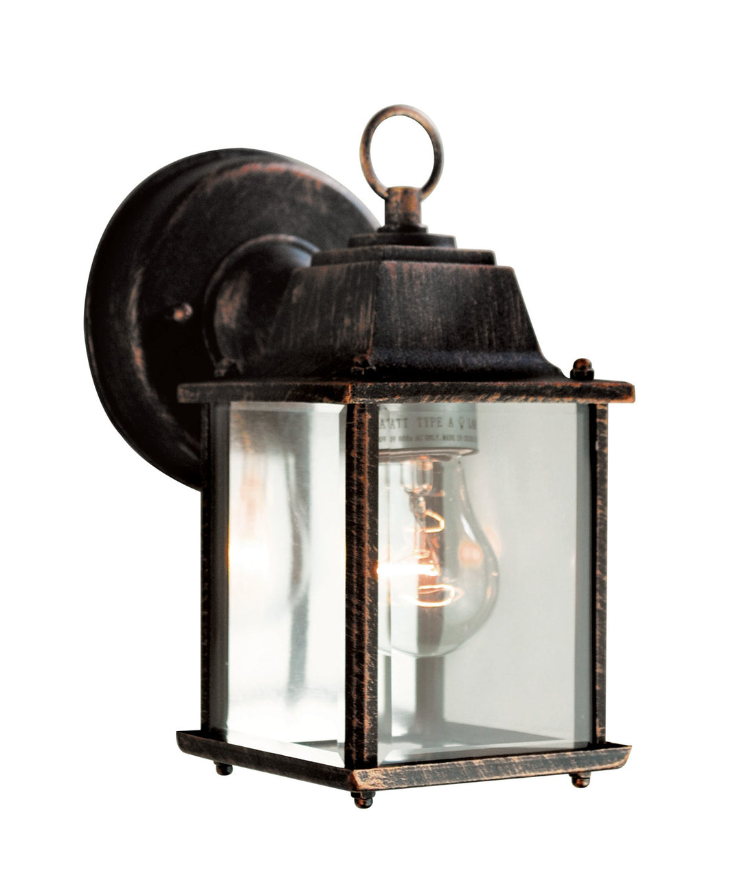 Patrician One Light Wall Lantern in Black Copper - available from The Lighting Shoppe, trusted by Canadian homeowners