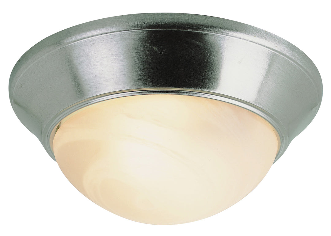 Athena Three Light Flushmount in Brushed Nickel - available from The Lighting Shoppe, trusted by Canadian homeowners