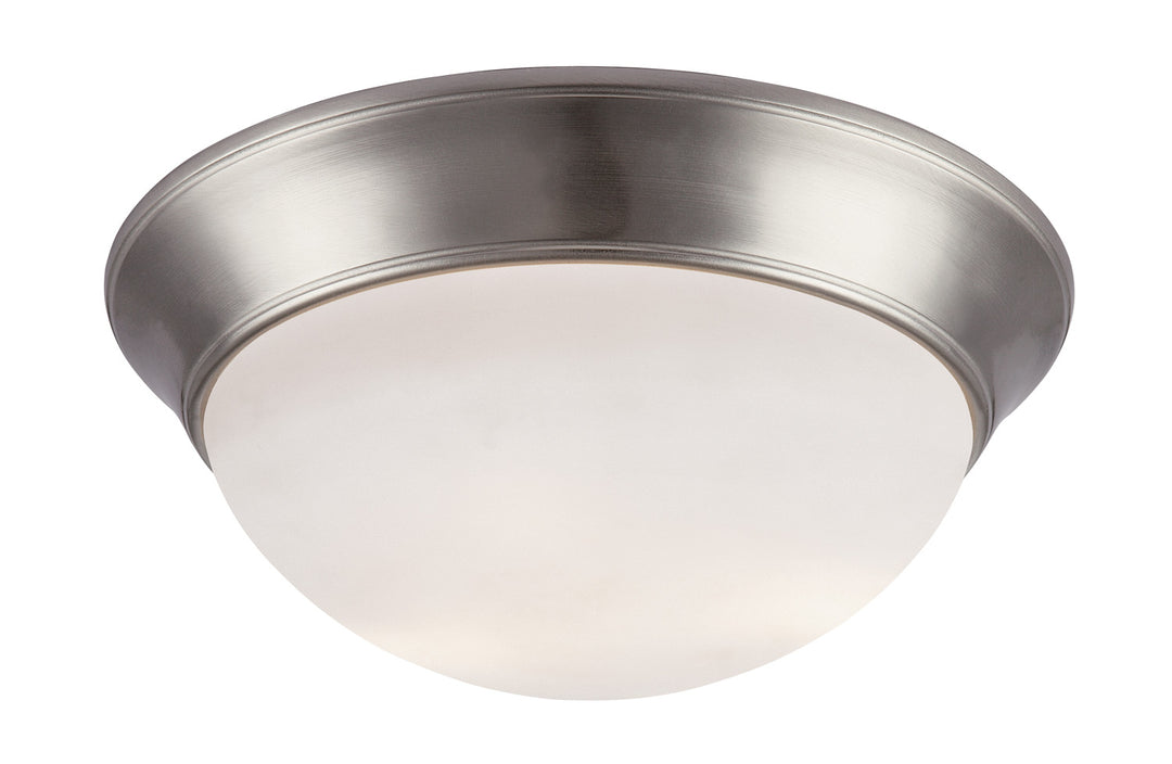 Bolton Three Light Flushmount in Brushed Nickel - available from The Lighting Shoppe, trusted by Canadian homeowners