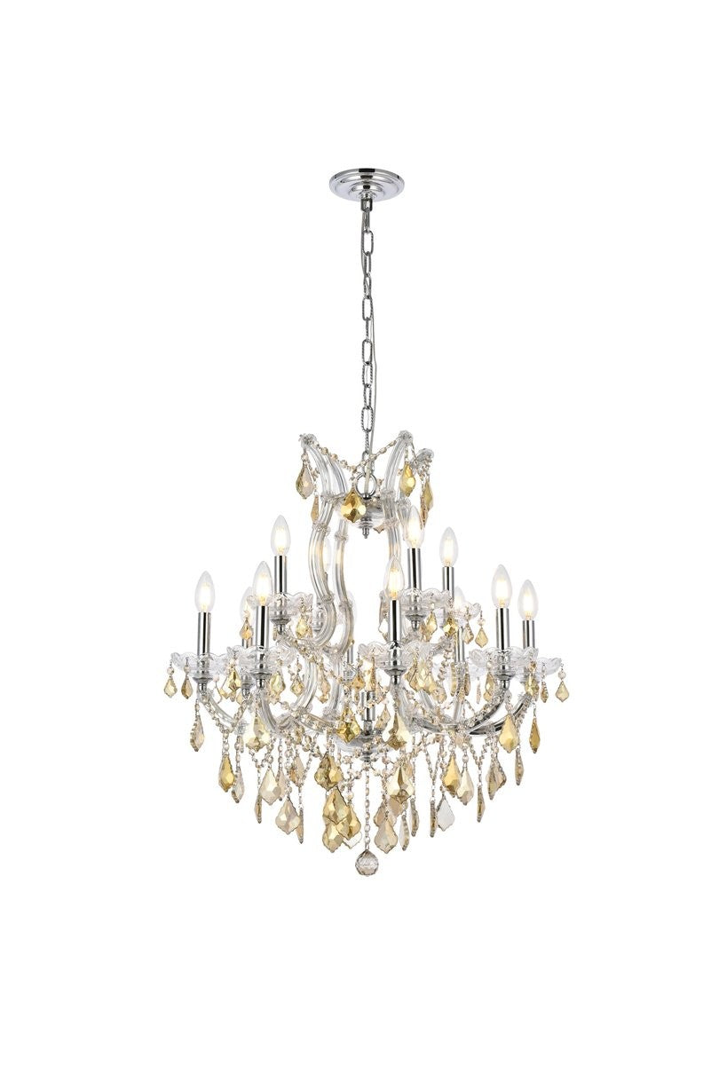 Maria Theresa 19 light Chandelier in Golden Teak - available from The Lighting Shoppe, trusted by Canadian homeowners