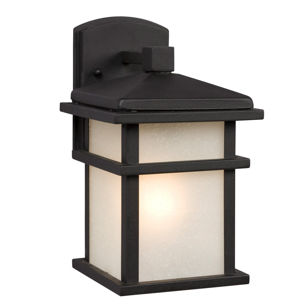 Outdoor Black One Light Outdoor Wall Mount Lantern in Black - available from The Lighting Shoppe, trusted by Canadian homeowners