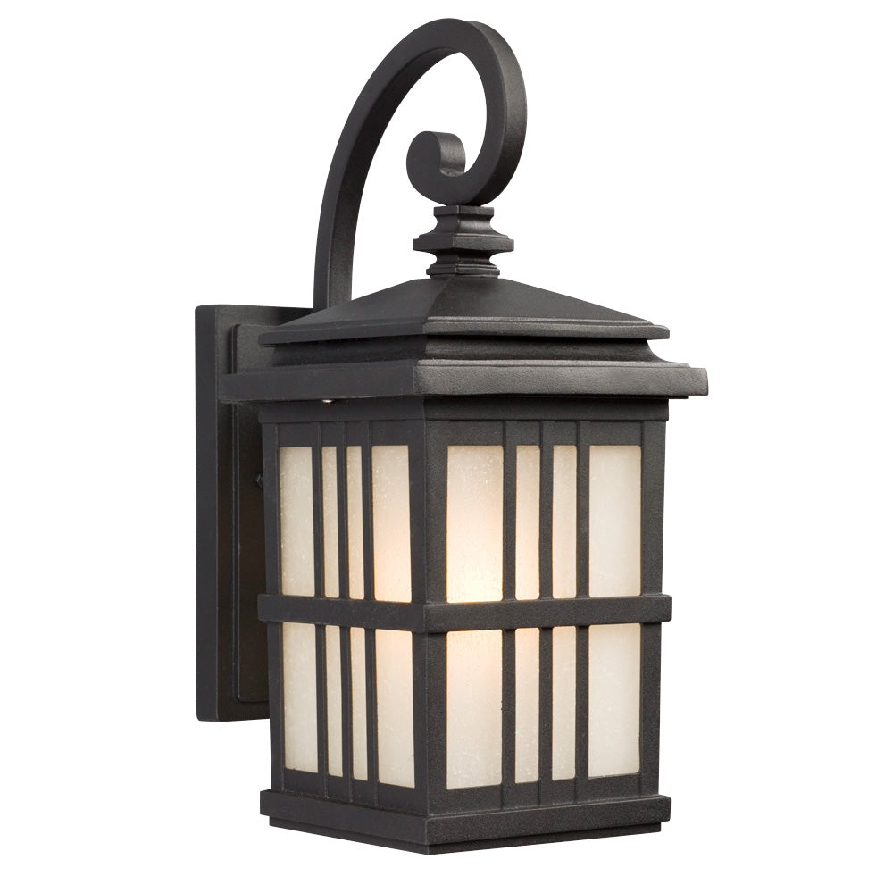 Outdoor Black One Light Outdoor Wall Mount Lantern in Black - available from The Lighting Shoppe, trusted by Canadian homeowners