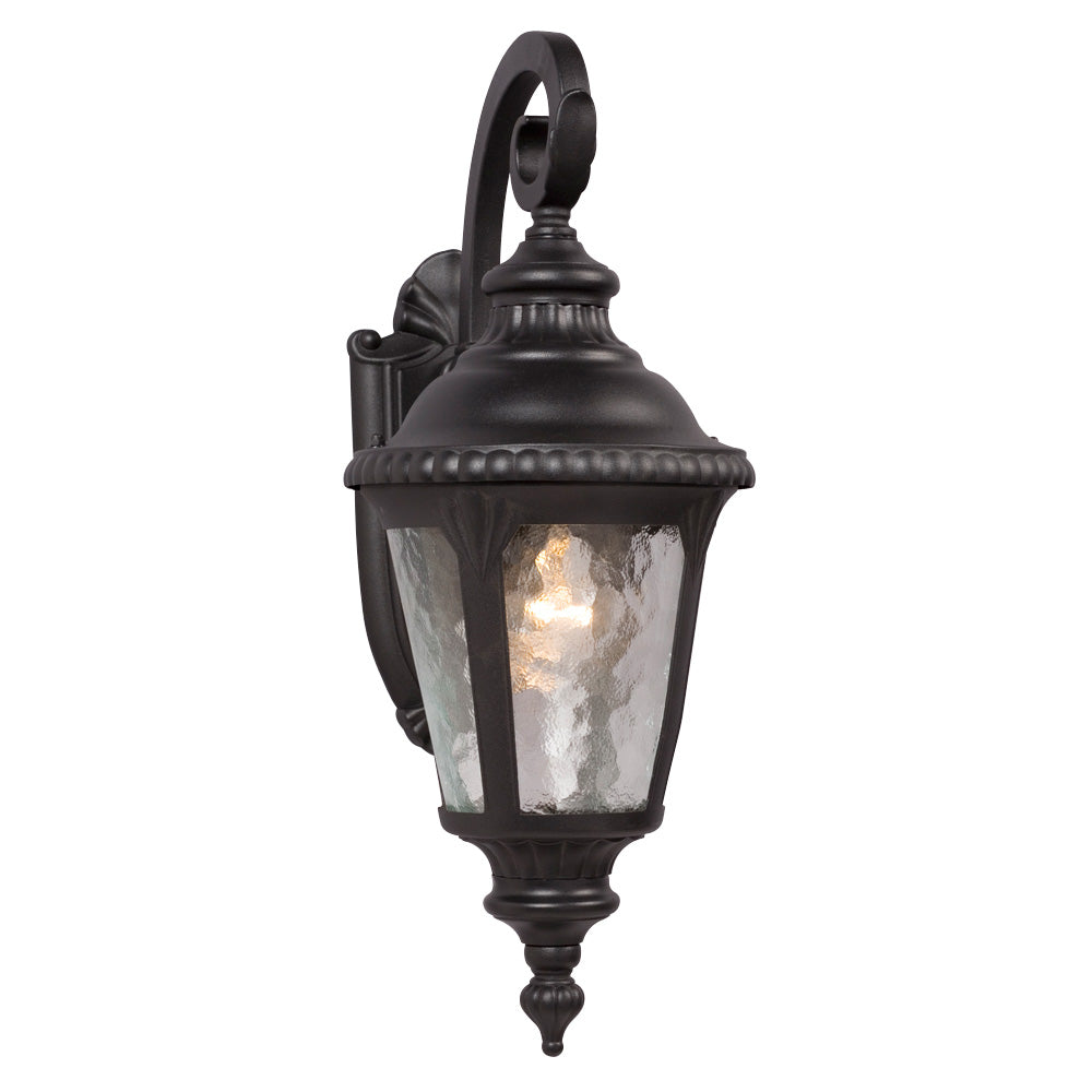 Outdoor Black One Light Outdoor Wall Mount Lantern in Black - available from The Lighting Shoppe, trusted by Canadian homeowners