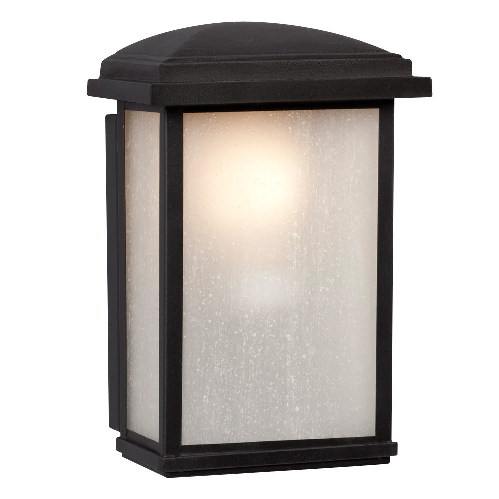 Outdoor Black One Light Outdoor Wall Mount Lantern in Black - available from The Lighting Shoppe, trusted by Canadian homeowners