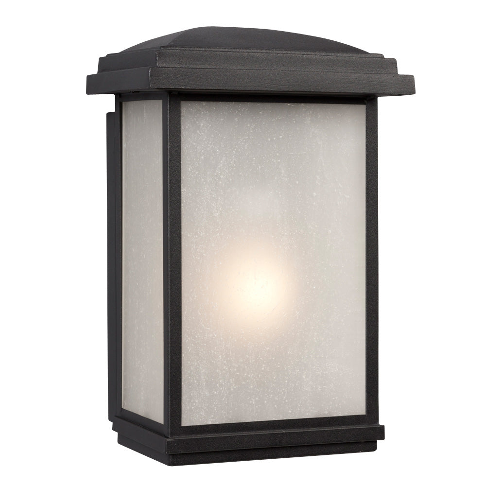 Outdoor Black One Light Outdoor Wall Mount Lantern in Black - available from The Lighting Shoppe, trusted by Canadian homeowners